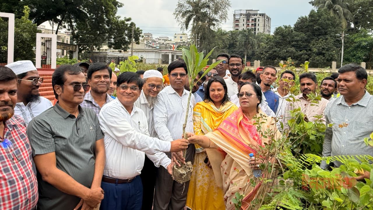 বরিশাল সিটি করপোরেশনের উদ্যোগে বৃক্ষ বিতরণ করা হয়েছে